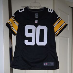 Nike Black and Gold Sports Jersey